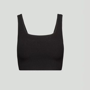 ARITZIA! Babaton Sculpt Cropped tank (black)